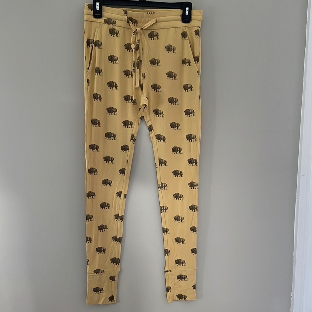 Kate Quinn Bamboo Buffalo Jogger Pants Size XS